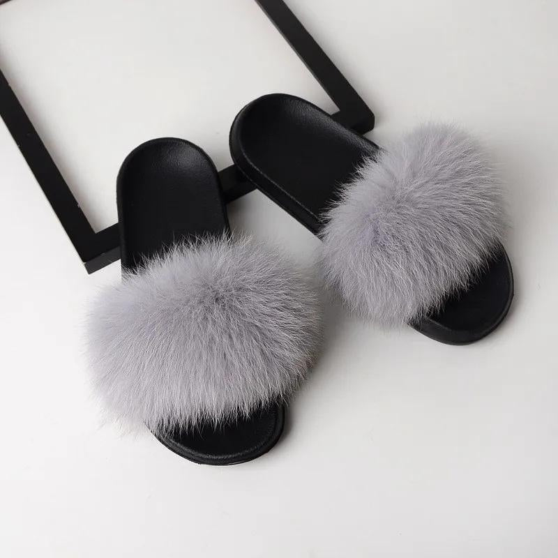 Fourrure Claquettes Ugg Claquette Fourrure Claquette Fourrure Gris