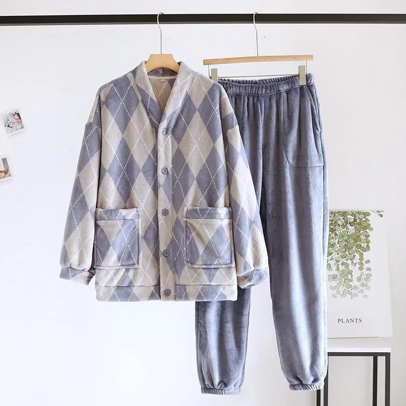 pyjama carreaux couple