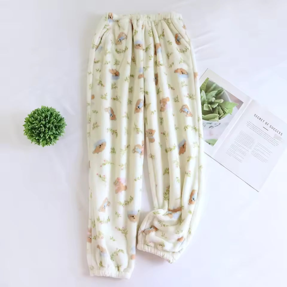 Bas de pyjama femme motifs animaux