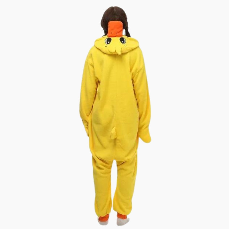 Barboteuse jaune style canard mixte pour adulte
