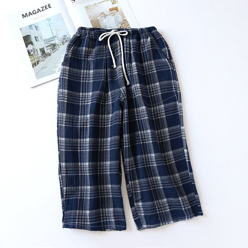 Bermuda de pyjama en matière coton pour homme, disponible en 4 couleurs