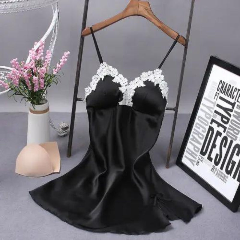 Caraco noir avec soutien gorge intégré pour femme, caraco soutien-gorge intégré etam, caraco avec soutien-gorge intégré damart