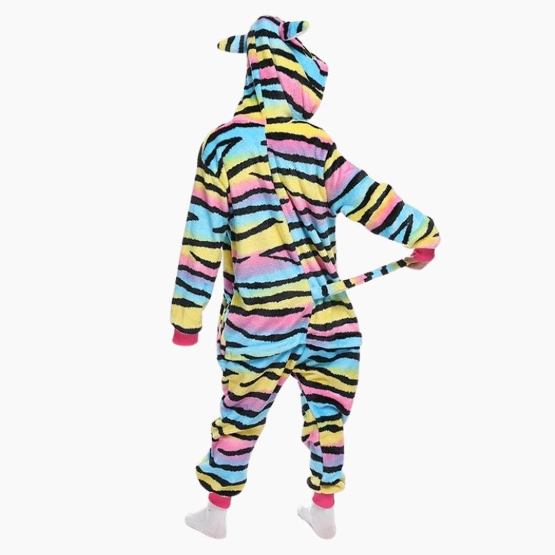 Combi pyjama multicolore style chat pour fille
