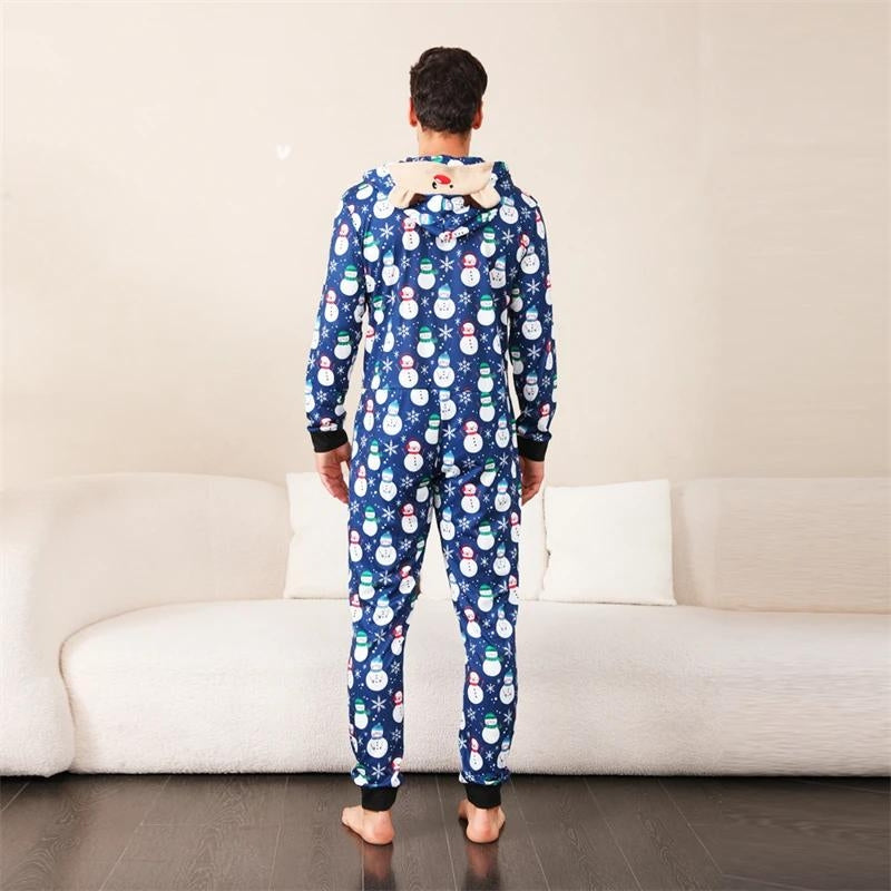 Pyjama Famille Noël Une Pièce - Combinaison Capuche Renne | Coton Doux, Pour Parents Et Enfants, Fêtes Et Photos - 6