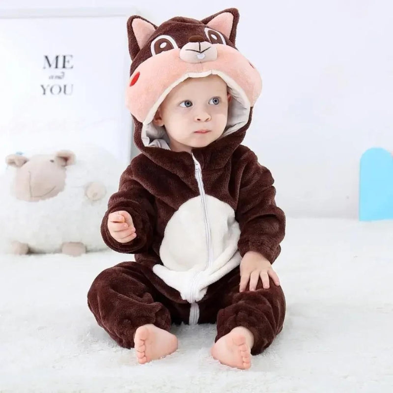 Combinaison pyjama écureuil bébé