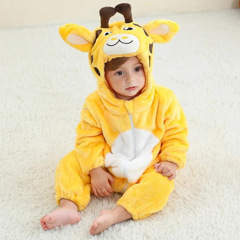Combinaison pyjama girafe bébé