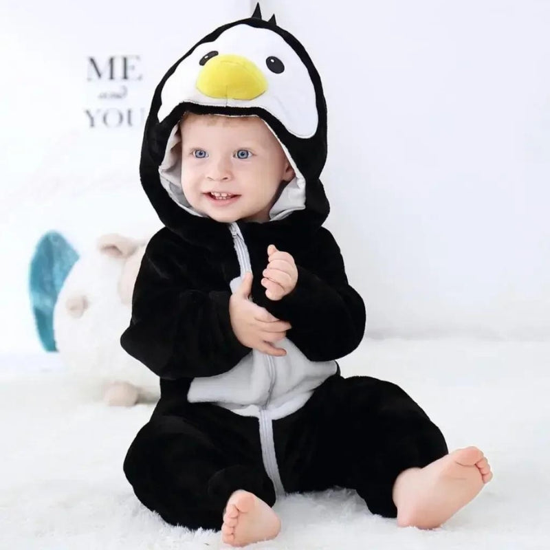 Combinaison pyjama pingouin bébé