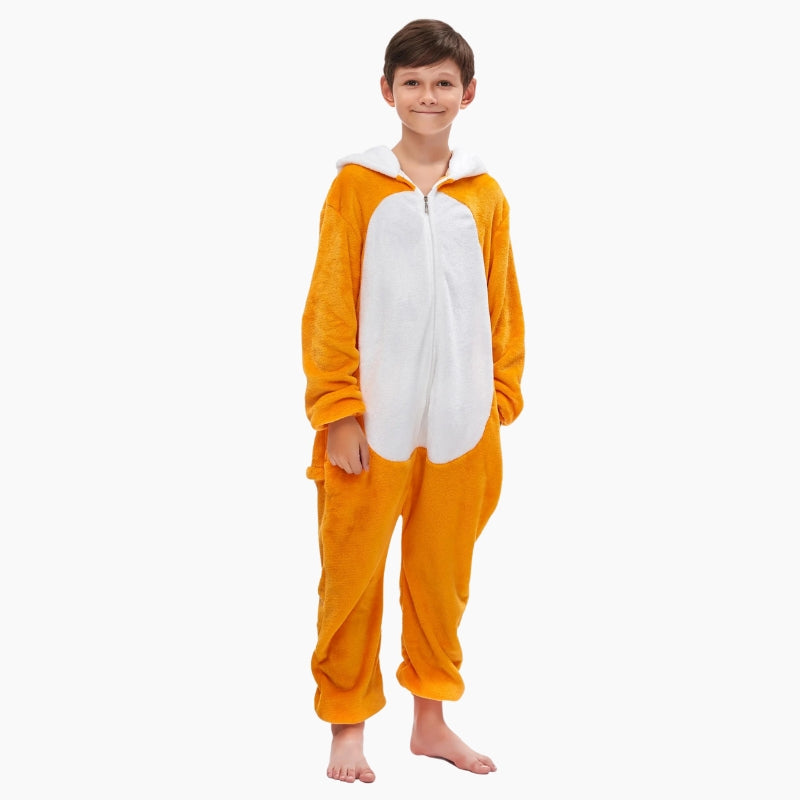 Combinaison pyjama renard enfant