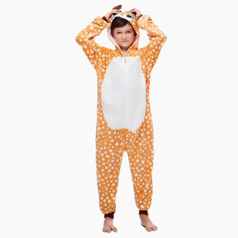 Combinaison pyjama renne enfant