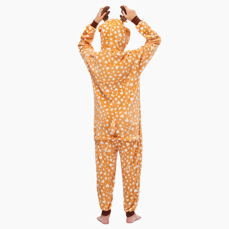 Combinaison pyjama mixte style renne pour enfant