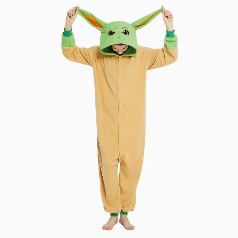 Combinaison pyjama mixte style Maître Yoda de Star Wars