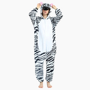 Combinaison pyjama zèbre