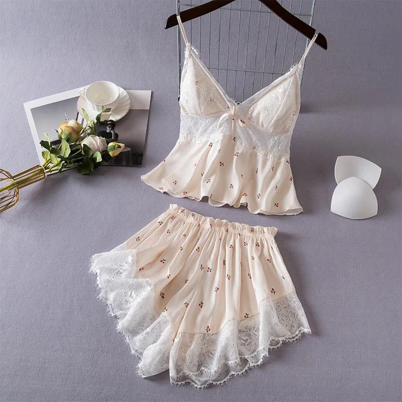 déshabillé en satin