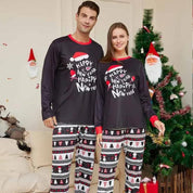 Ensemble pyjama Noël bicolore avec motifs