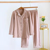 Ensemble de pyjamas rose et gris anthracite pour couple