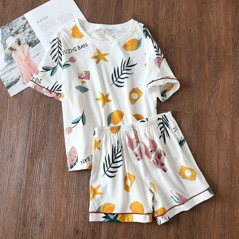 Ensemble pyjama short été