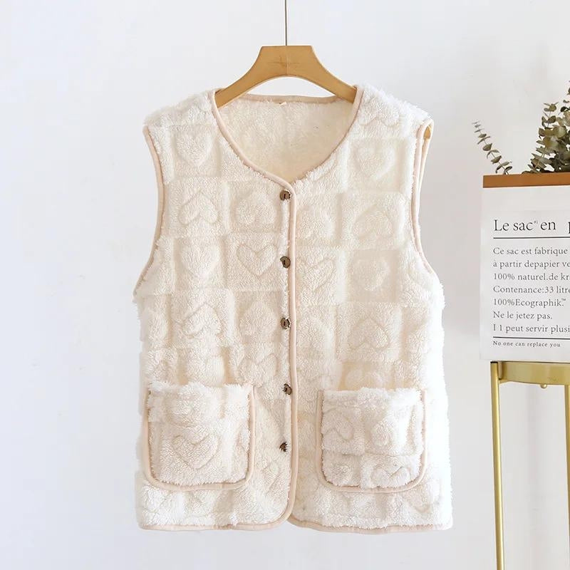 Gilet pyjama femme blanc