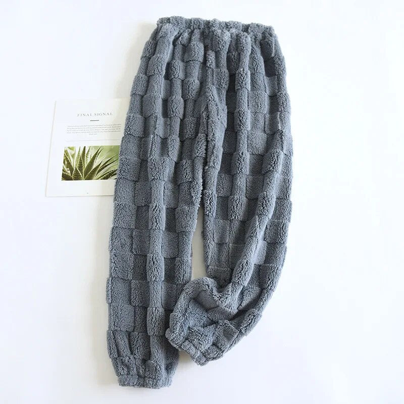 Pantalon pyjama carreaux gris