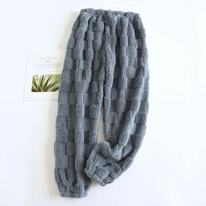 Pantalon pyjama carreaux gris