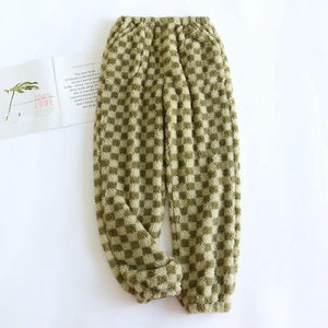 Pantalon pyjama carreaux homme vert