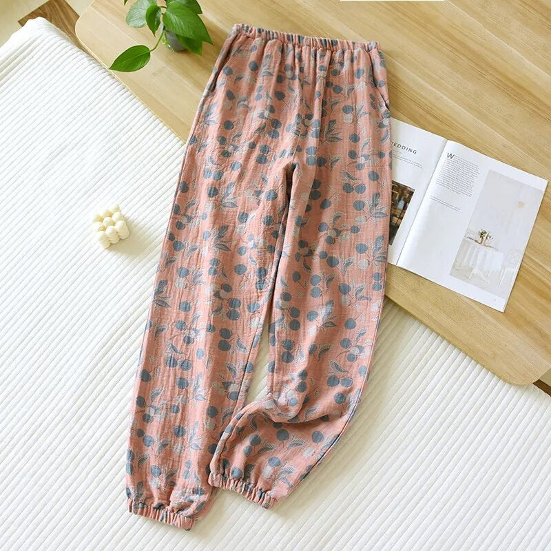 Pantalon pyjama femme à motifs