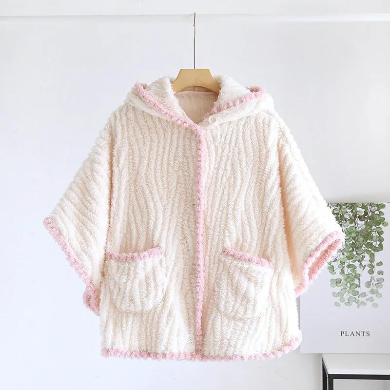 Poncho pyjama blanc