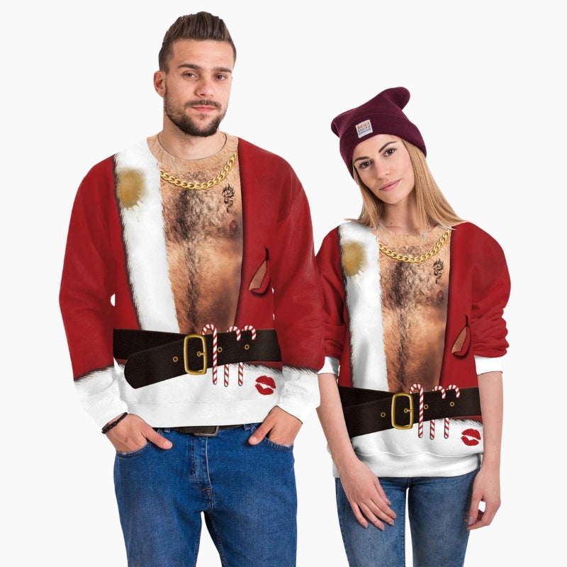 pull de noel assorti couple
