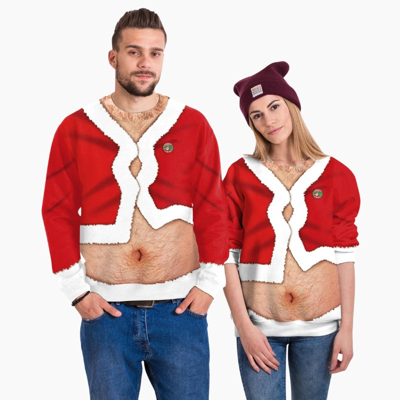 pull de noel couple assorti