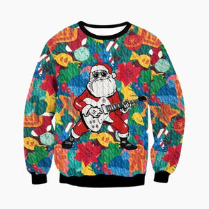 Pull de noël kitsch
