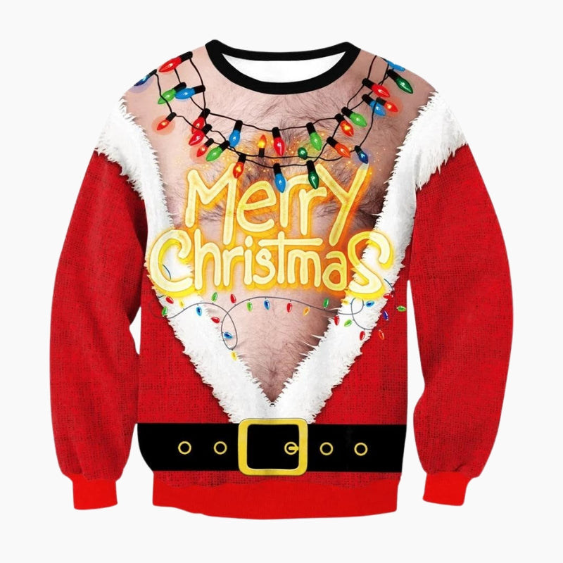 Pull de noel moche lumineux