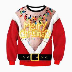 Pull de noël moche lumineux