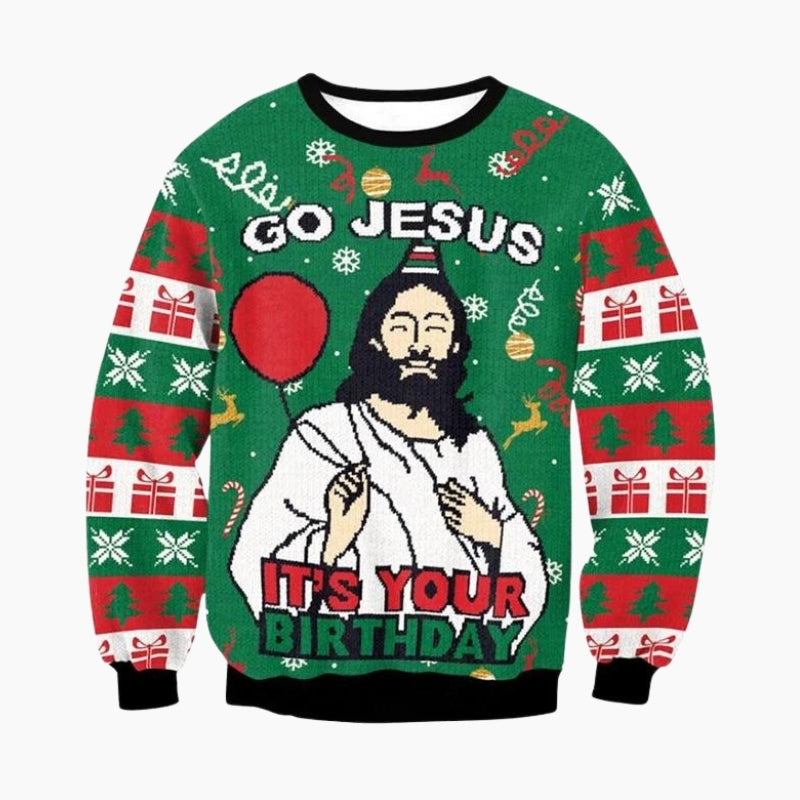 Pull de noël rigolo
