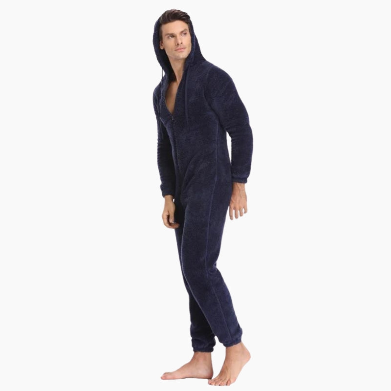 Pyjama combi homme bleu marine
