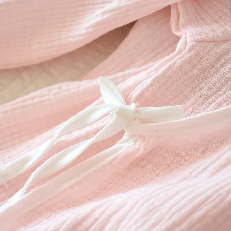 pyjama short gaze de coton femme