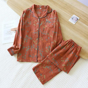 Pyjama coton femme rouge