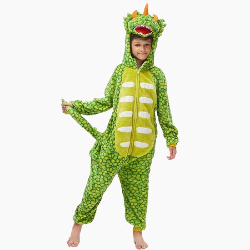 Pyjama dinosaure vert enfant
