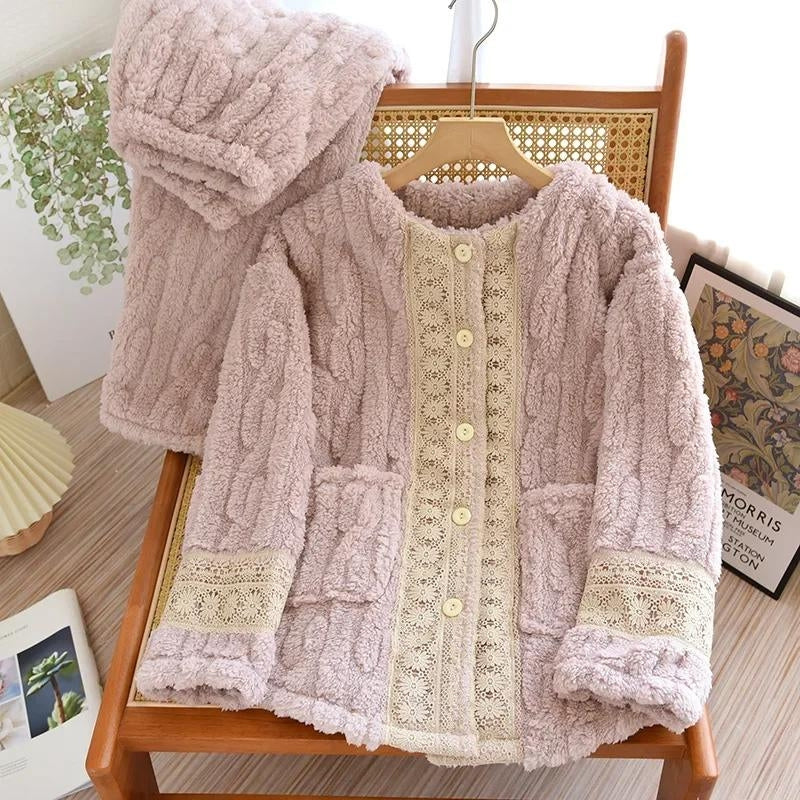 Pyjama douillet femme