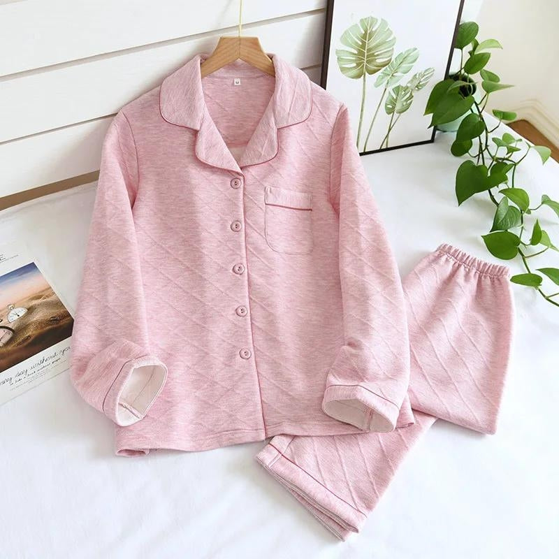 Pyjama duo rose ou gris pour couple