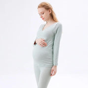 Pyjama grossesse vert d'eau