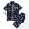 Pyjama homme été coton bleu marine