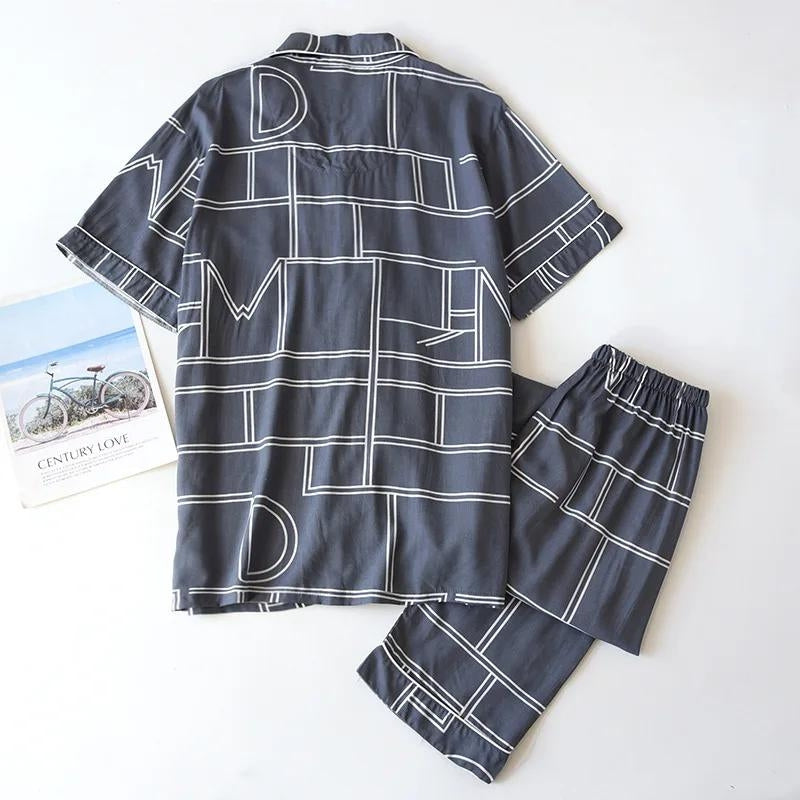 pyjama gaze de coton homme