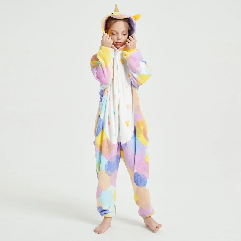 Pyjama licorne multicolore pour fille