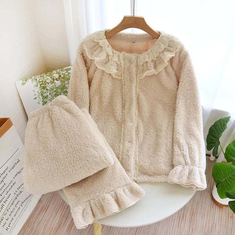 Pyjama molleton femme