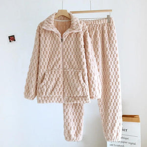 Pyjama pilou pilou femme saumon