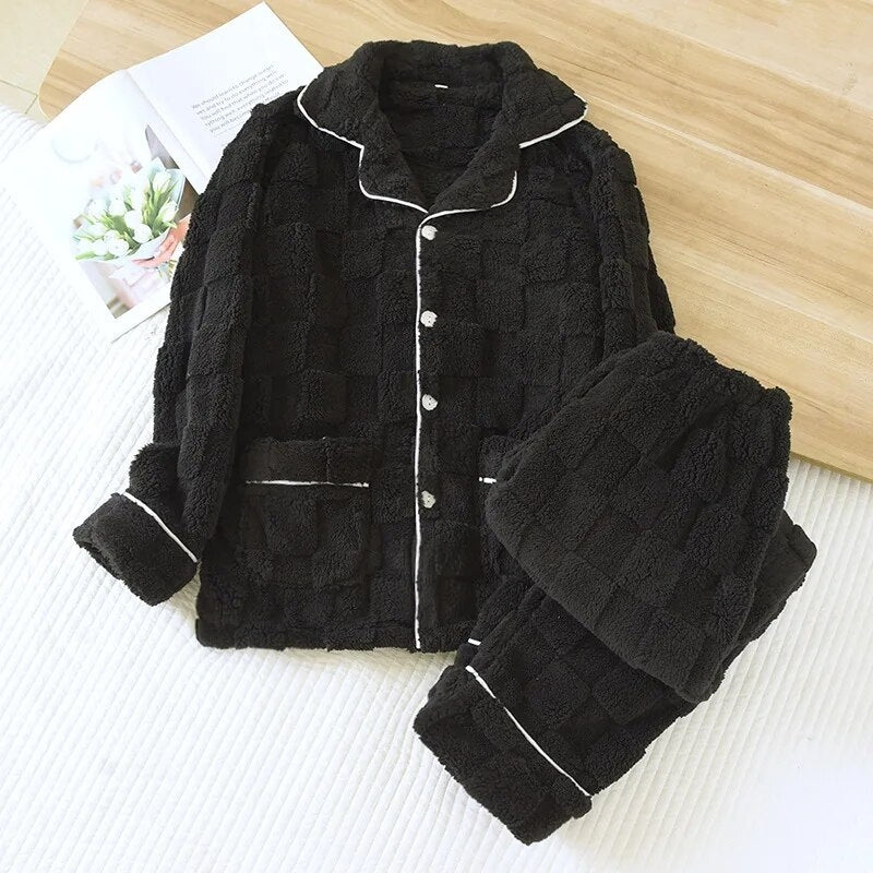 Pyjama pilou pilou homme noir