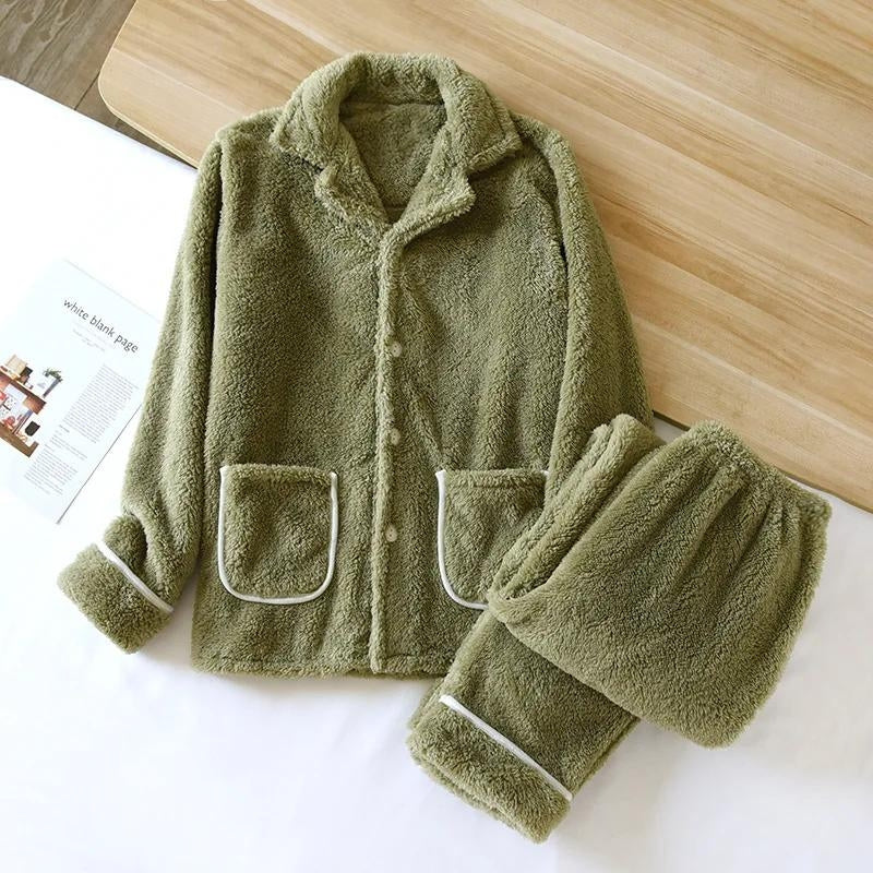 Pyjama pilou pilou homme vert