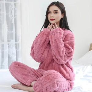 Pyjama hiver rose