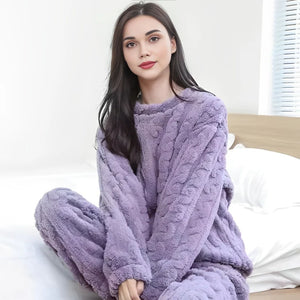 Pyjama hiver violet