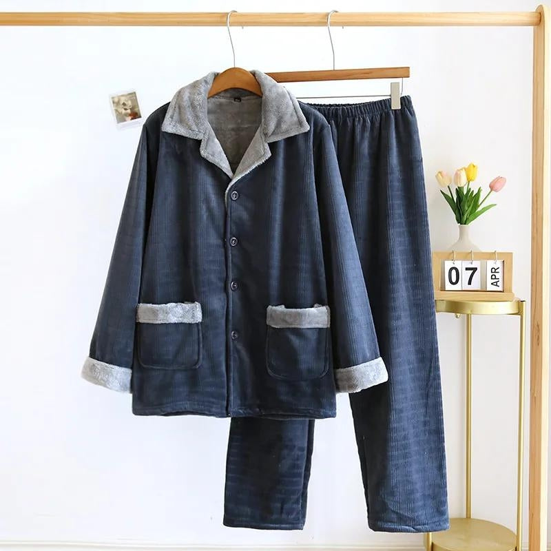 Pyjama polaire homme bicolore