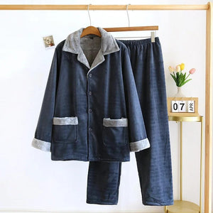 Pyjama polaire homme bicolore